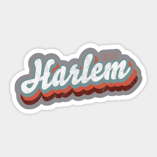 Bowen Harlem Retro Fade Sticker by Emma L. Bowen Community Service Center